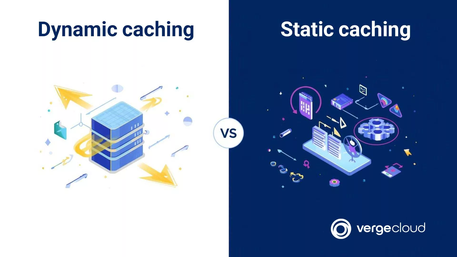difference between dynamic and static caching for websites