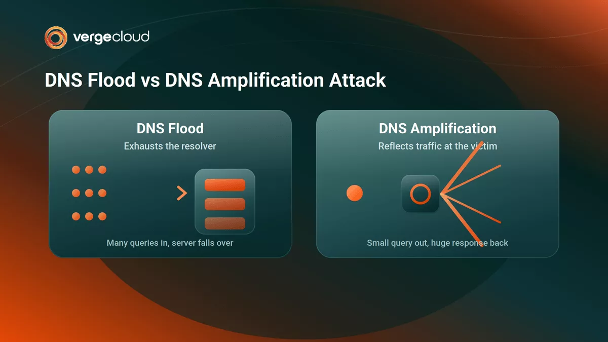 DNS Flood vs DNS Amplification